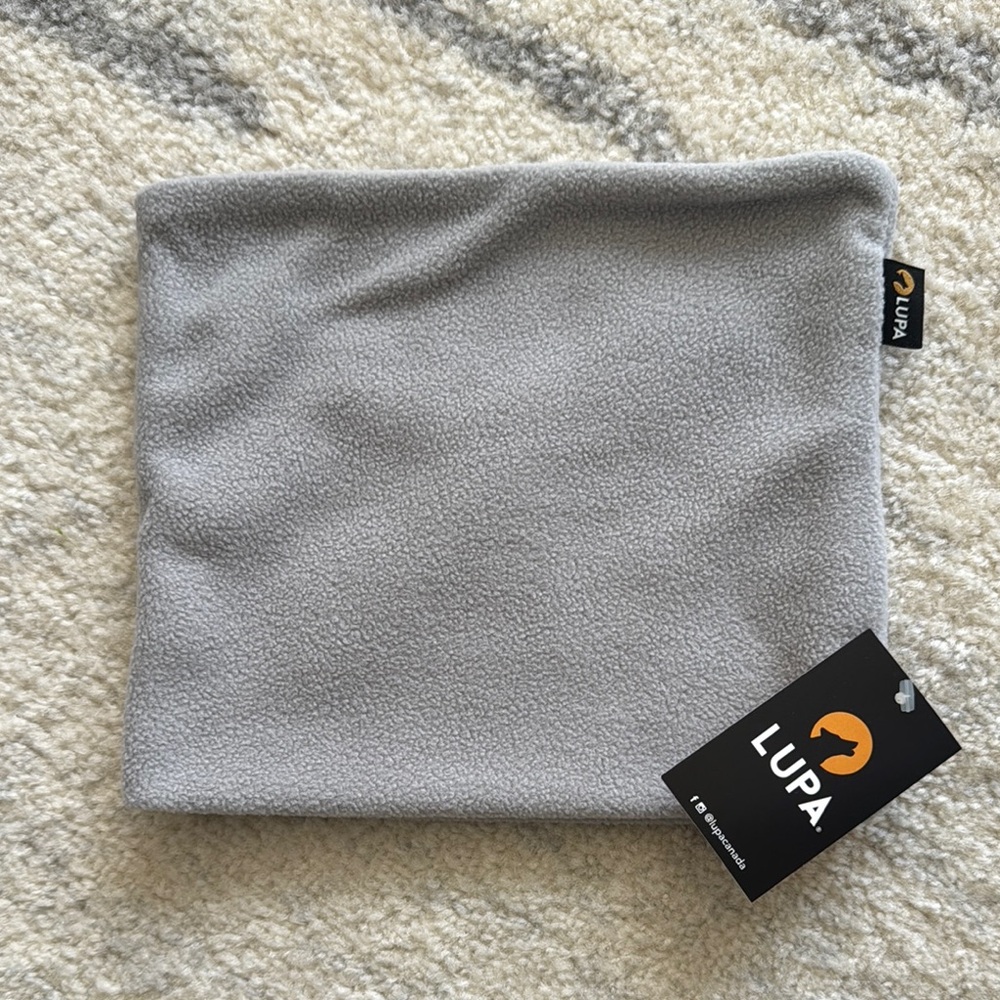 Lupa Grey Fleece Neck Warmer